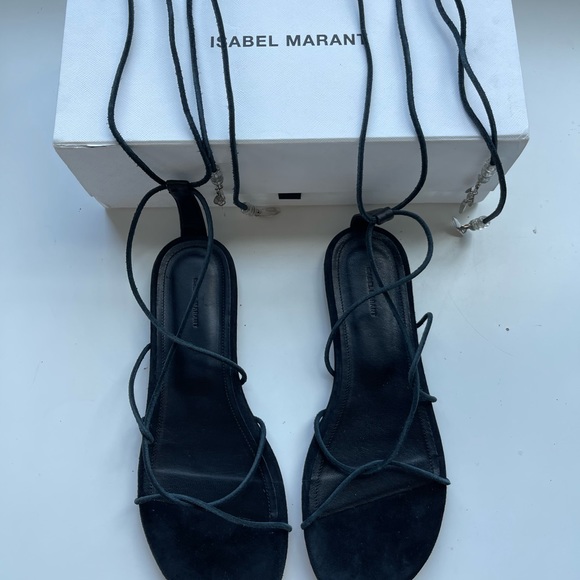 Isabel Marant black sandals Size 39 NEW - Picture 2 of 8